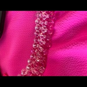 Dunnes vibrant pink top with beautiful embellishments SIZE US12